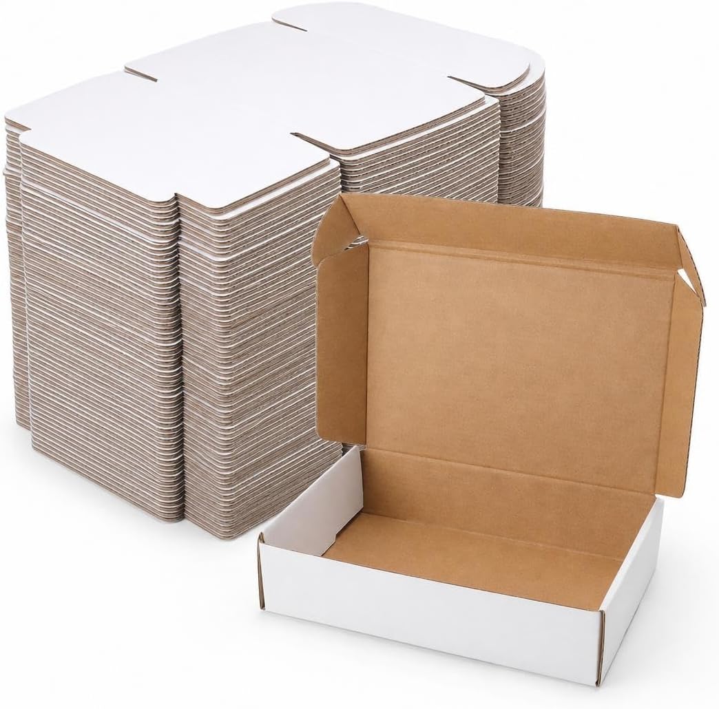 9x6x2 Inch White Shipping Mailer Boxes 20 Pack