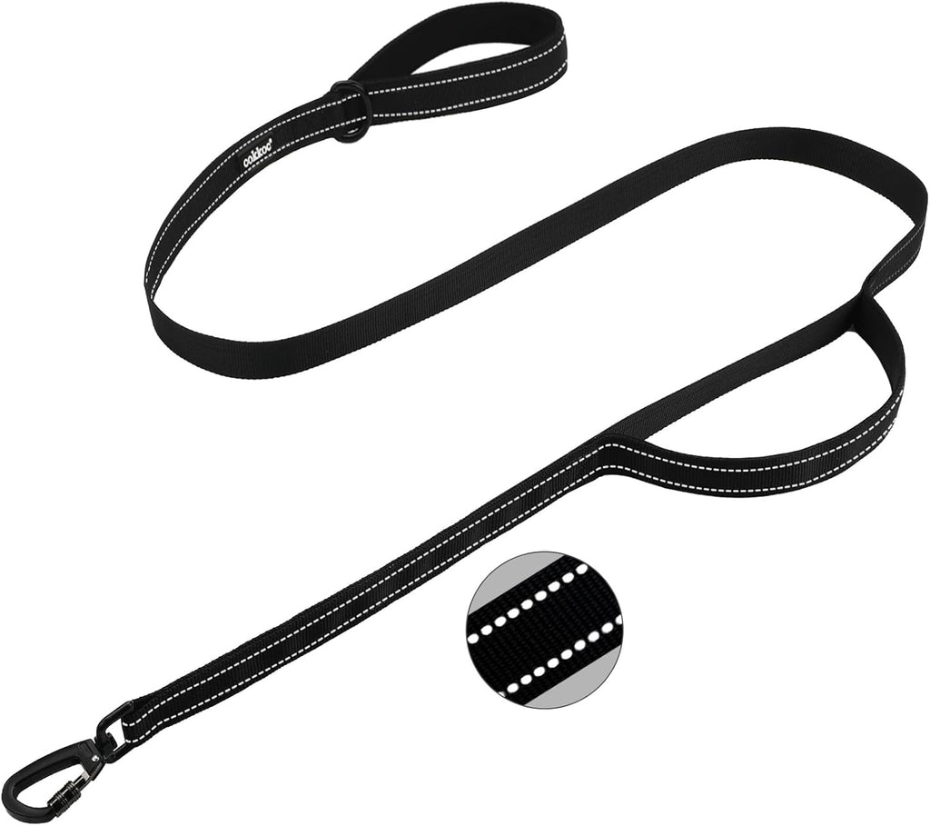 Heavy Duty Dog Leash for Large Dogs,Double Handle Leashes,Medium 6FT