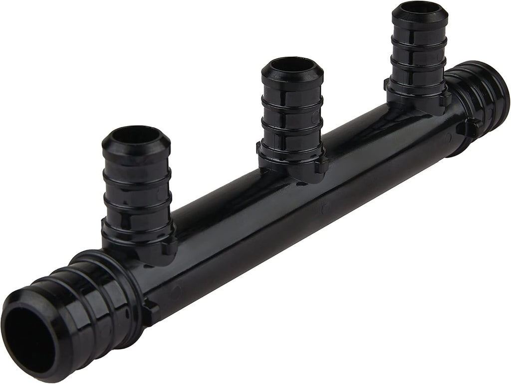 2Pcs EFIELD 3 Ports Open Poly PPSU Barb Crimp Pex Manifold(PPSU1807015-2)