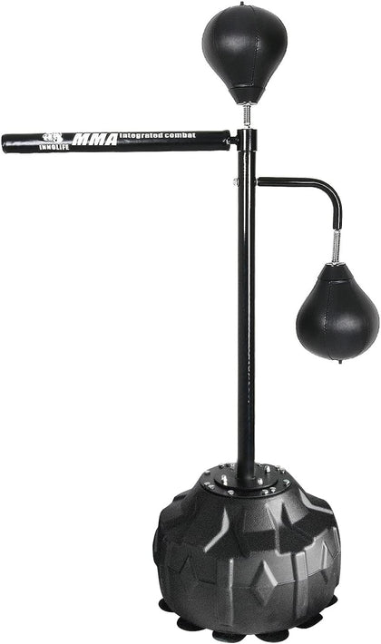 Boxing Spinning Bar Punching Bags MMA Training & Home Gym Workout | Punching Bag with 2 Speed Ball for Adults and Youth