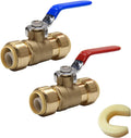 2Pcs EFIELD 1/2 Inch Push-Fit Full Port Ball Valve(PF-VALVE001-2)