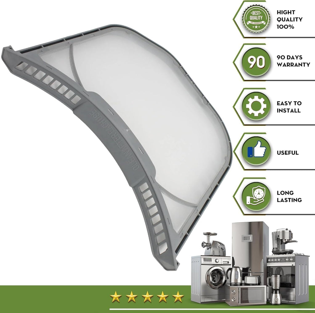 2PC Stainless Steel Dryer Lint Filter for LG DLE3050W DLE3400W DLGX3901B