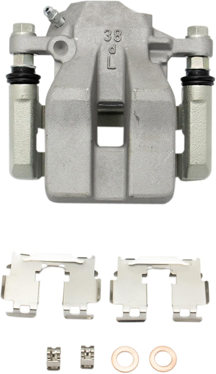 Rear Brake Pad and Rotor Set Ceramic Solid Rotors Calipers Compatible with 2006-2011 Toyota RAV4