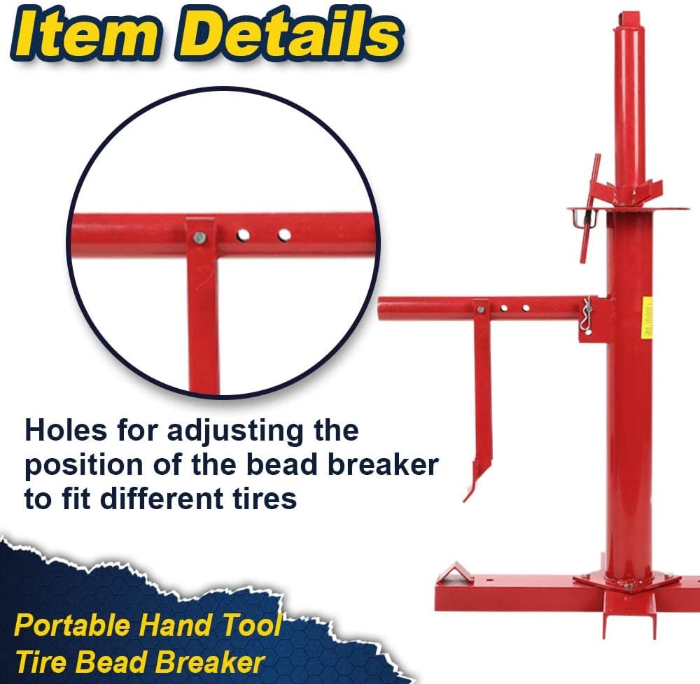 Manual Portable Hand Tire Changer Bead Breaker Tool for Home Garage
