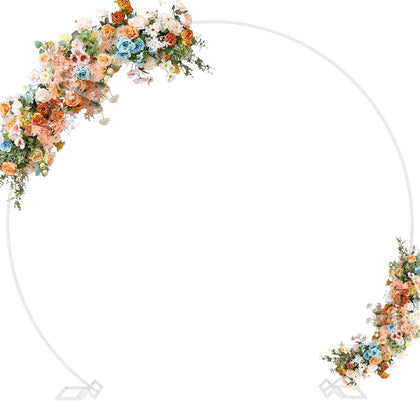 9.2FT Wedding Arch Round Backdrop Stand Large Circle Balloon Arch