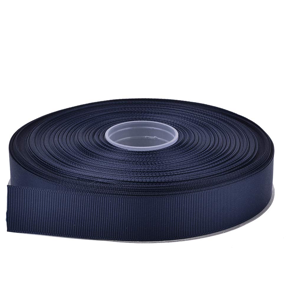Navy Blue Grosgrain Ribbon, 1 Inch Continuous 50 Yards