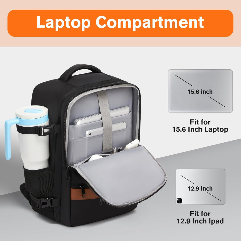Smart Suitcase-style Laptop Backpack, 25L / 35L Practical Travel Bag for Work, Leisure & Flight, Luggage-Style