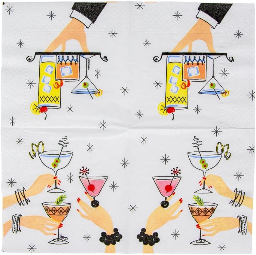 Aperitivo Cocktail Napkins - 20 Per Package
