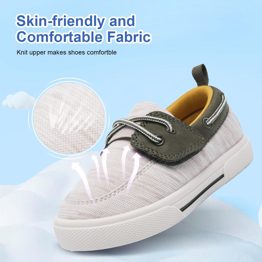 Toddler Boys & Kids Dress Boat Loafers School Shoes Girls Slip on Sneakers (Toddler/Little Kid)