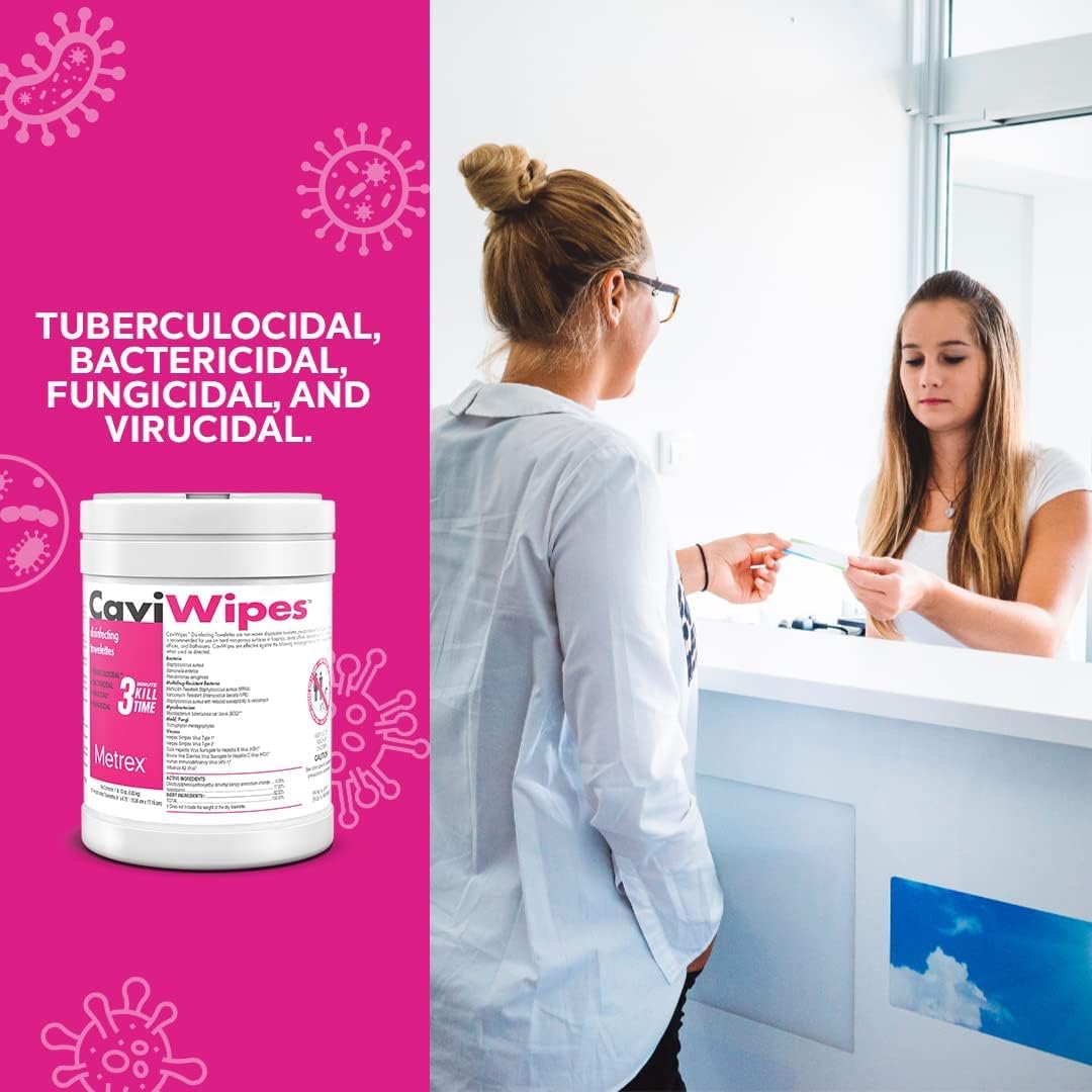 CaviWipes Disinfecting Wipes, 6x6.75 In, 160 Ct