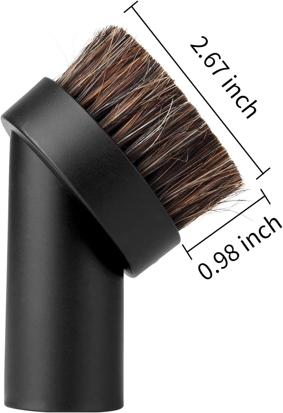 4Pcs Soft Bristle Vacuum Brush Round Brush Vacuum Attachment Universal Vacuum Dust Brush for Most Vacuum Cleaners