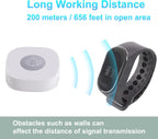 Wireless Calling System, Caregiver Pager, 1 Wrist Watch 10 Buttons