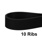 uxcell 900J10 PJ V-Ribbed Belt 10 Ribs 90" L x 0.92" W x 0.14" H, EPDM