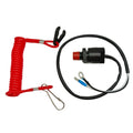 UanofCn 6E9-82575 Universal Kill Stop Switch and Lanyard Replace Yamaha Outboard 6 8 9.9 15 25 30 40 HP 2 Stroke 6E9-82575-02-00
