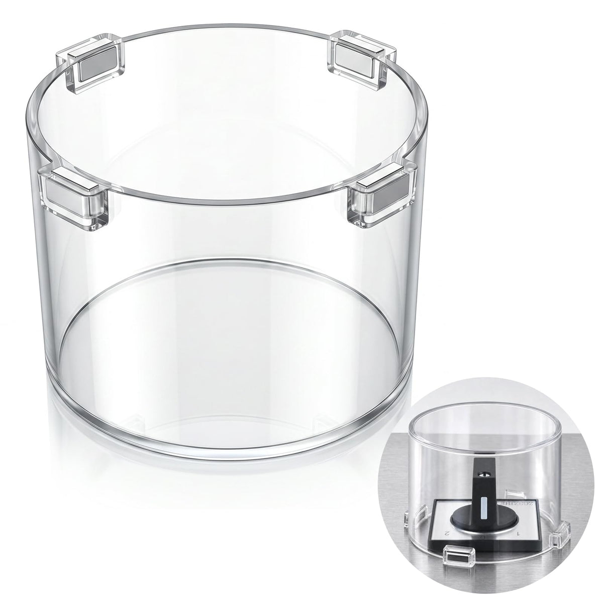 Strong Magnet Magnetic Push Button Switch Protective Cover Dustproof Waterproof Transparent for Computer Cocket Emergency Stop Button Round 86 * 64mm ﻿