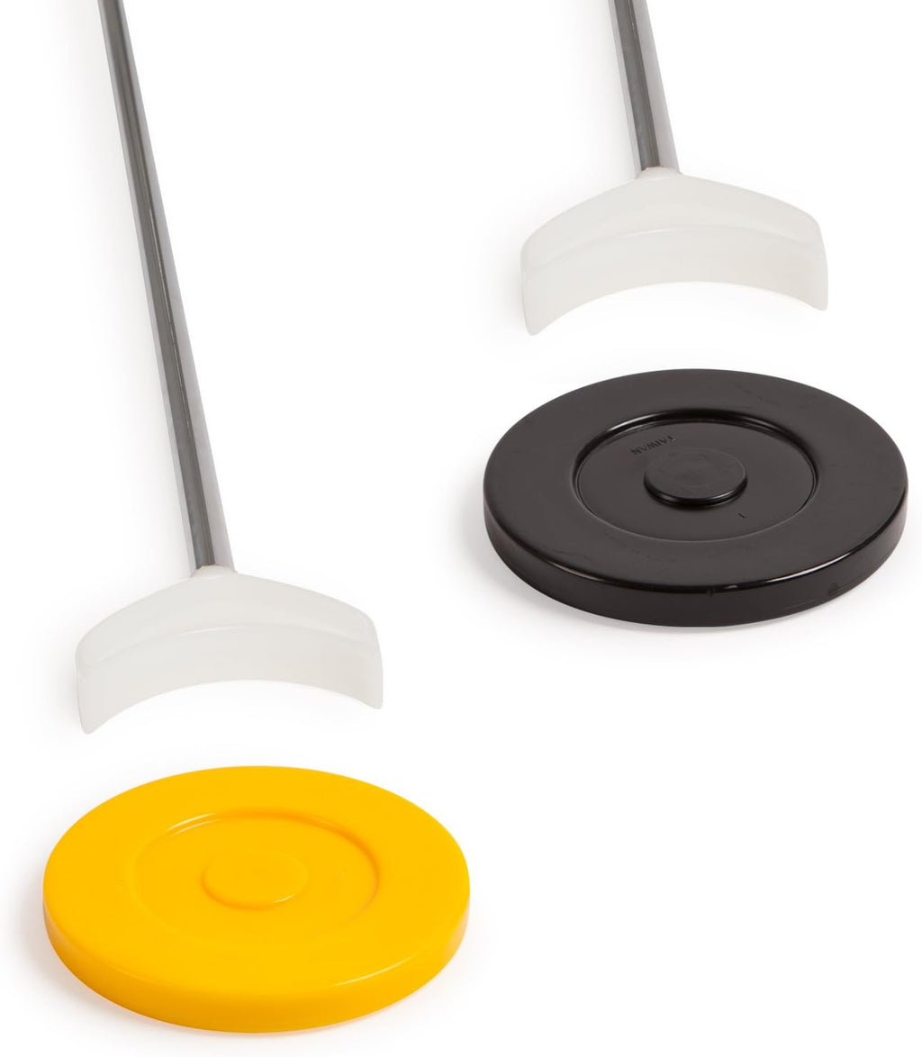 Shuffleboard Set (Cues & Pucks Included) - Easy Setup Indoor/Outdoor Group Game up to 4 Players – Multiple Styles