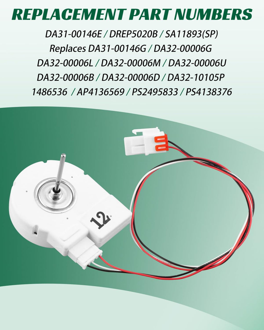 DA31-00146E DREP5020B Refrigerator Evaporator Fan Motor Fit for Samsung