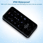 Outdoor Door Access Control System Kit IP68 Waterproof RFID Keypad Card Reader + Power Supply + Door Exit Button