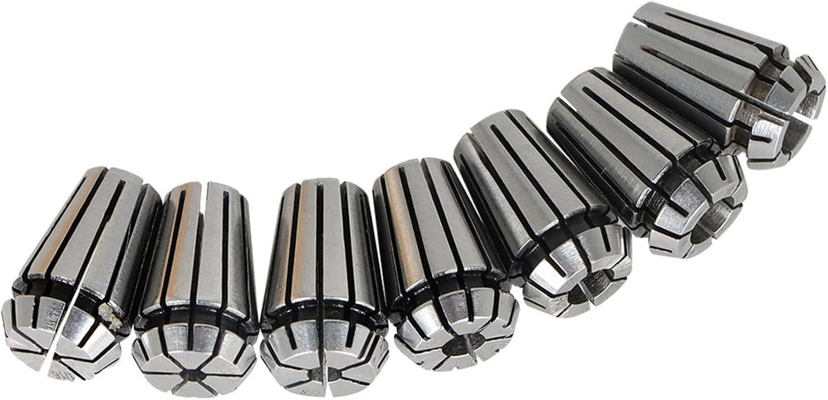 findmall 7Pcs ER11 Spring Collet Set 1/16-1/4 Collet Chuck