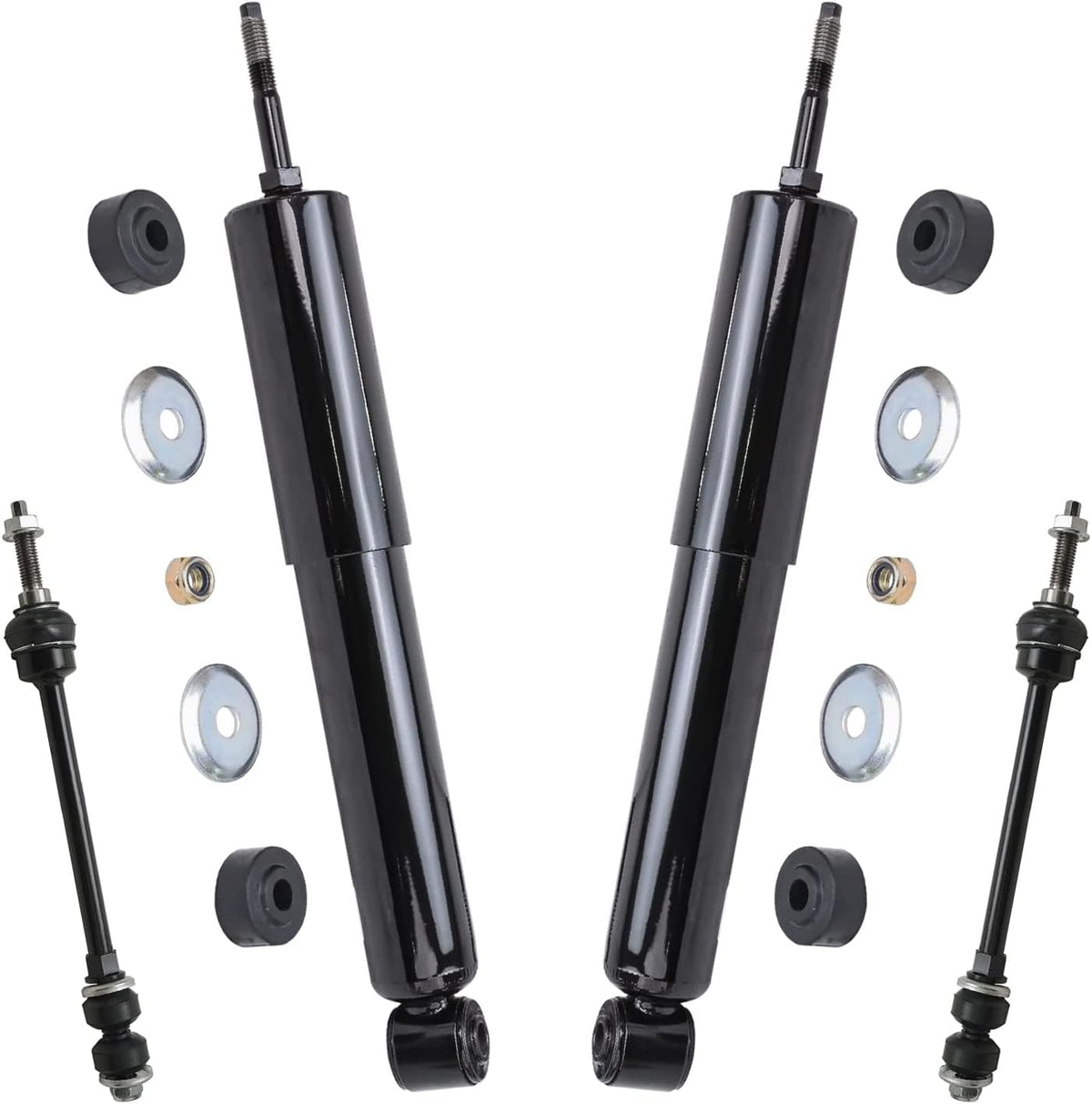 Detroit Axle - 4WD Front Shock Absorbers Kit for 2002-2005 Dodge Ram 1500