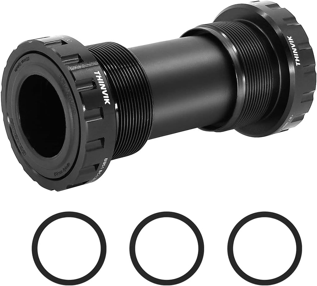 Thinvik Bottom Bracket, BSA 68-73mm English for 24mm Spindle Crank,Compatible with Shimano Crankset