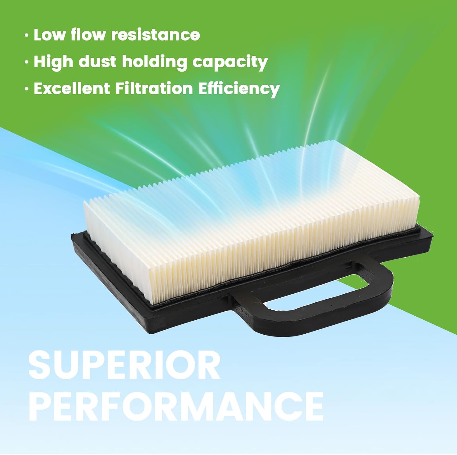 499486S 698754 Air Filter with with 492932S AM125424 Oil Filter | Fits B&S Intek Extended Life Series V-Twin 18-26 HP