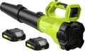 Leaf Blower Cordless with 2 Batteries and Charger, Electric Battery Powered Cordless Leaf Blower, Portable