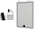 Window Screen Replacement Kit, 36", 48" and 60" Window Frames, White or Bronze, with Screen Mesh Roll. Easy