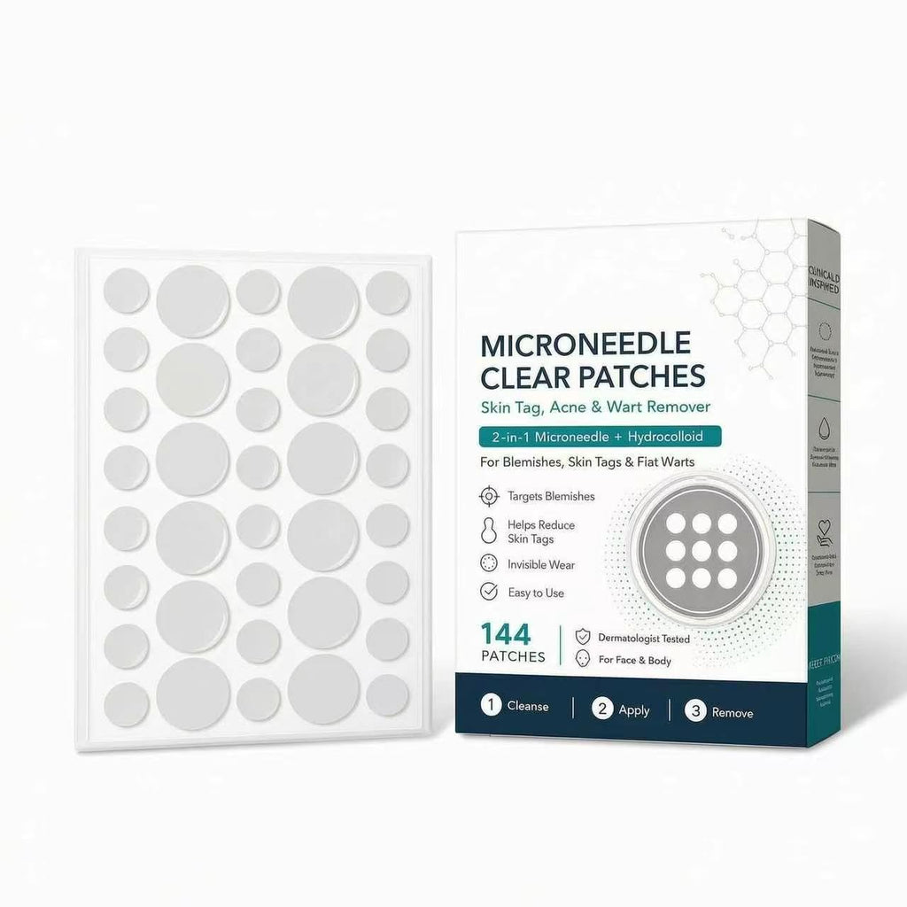 Microdart Acne Patches 2-in-1 Hydrocolloid, Invisible Spot Treatment for Men & Women, All Skin Types