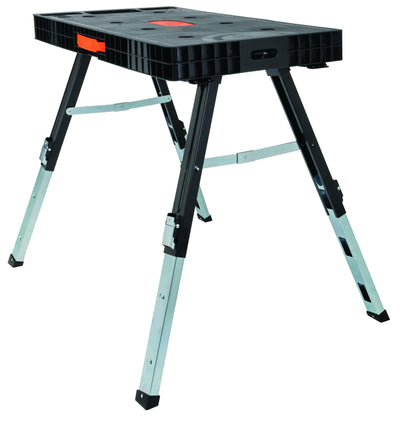 Omni Plus 5 in 1 Workbench, Clamping Table, Scaffold, Dolly and Creeper All in one Work Table Orange/Black