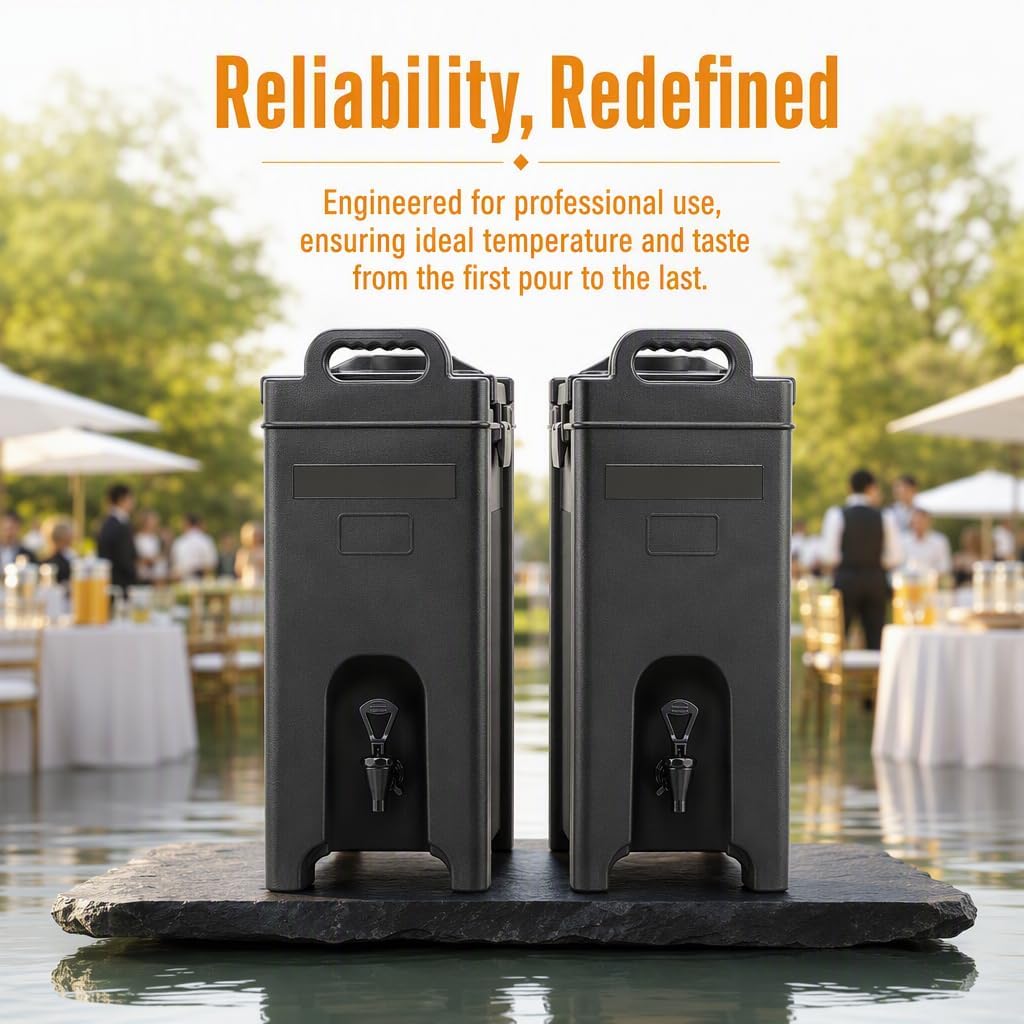 5Gal Insulated Beverage Dispenser 2-Pack Commercial Catering