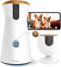 360° Dog Camera + Mini [New Subscription Required at Setup] 2-Camera Bundle Nanny Subscription: Dog Safety & Home