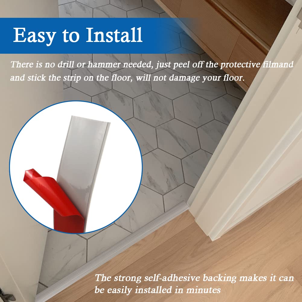 Vinyl Floor Transition Strip Self Adhesive Threshold Strip 2" W