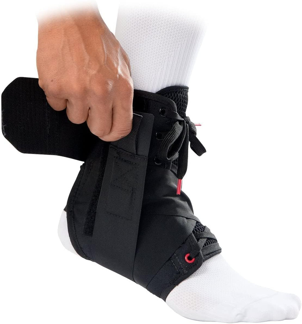 Lace-Up Ankle Brace for Men & Women, Ultralight Figure 8 Sprained Ankle Support with Side Stabilizers for Sports