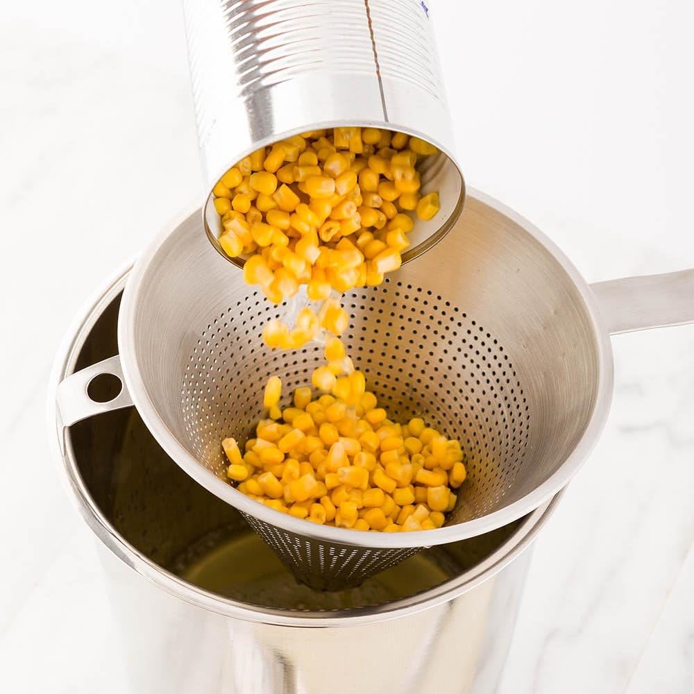 Stainless Steel China Cap Coarse Strainer, 16.5 x 9 x 8.5 In