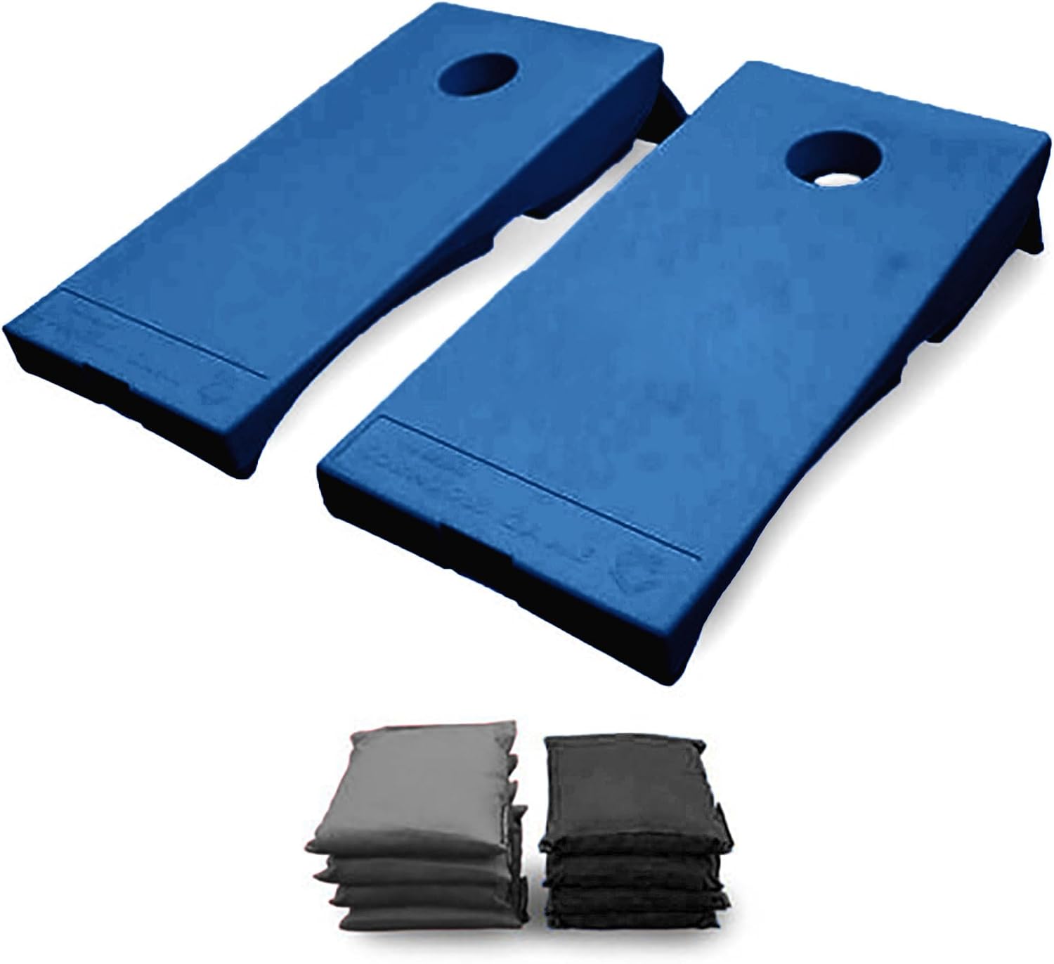 All Weather Corntoss Bean Bag Cornhole Yard Game Set for Indoor and Outdoor Use with 2 Target Boards and 8 Bean Bags