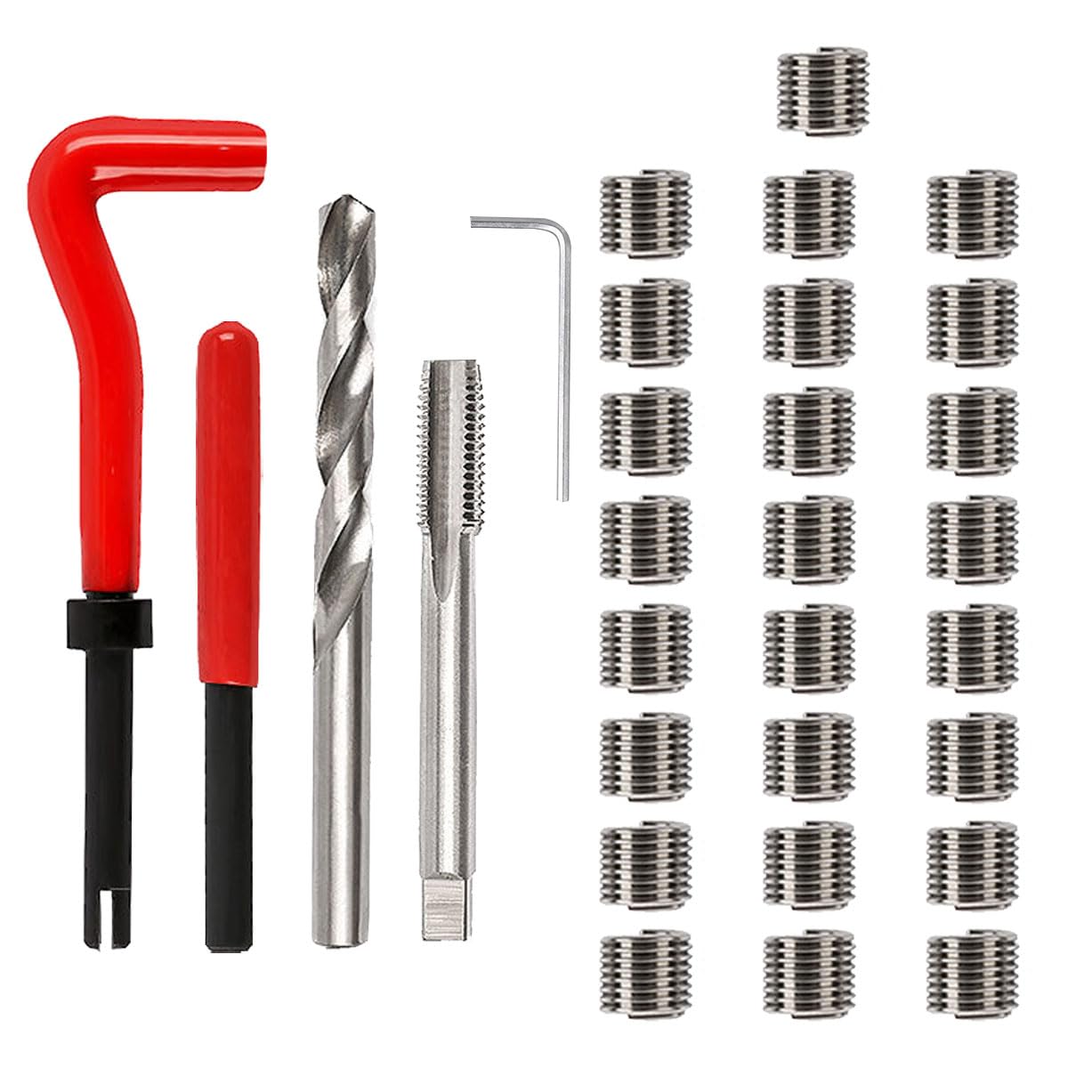 GAOLAOSY 30PCS M6 x 1.0mm Thread Repair Insert Kit