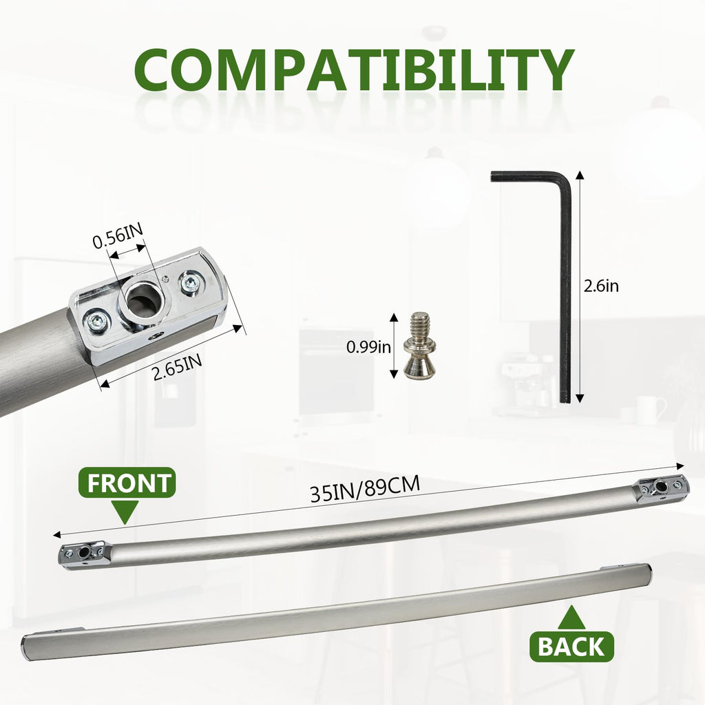 WR12X23647 Refrigerator Freezer Handle Stainless Steel Replacement for GE