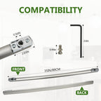 WR12X23647 Refrigerator Freezer Handle Stainless Steel Replacement for GE