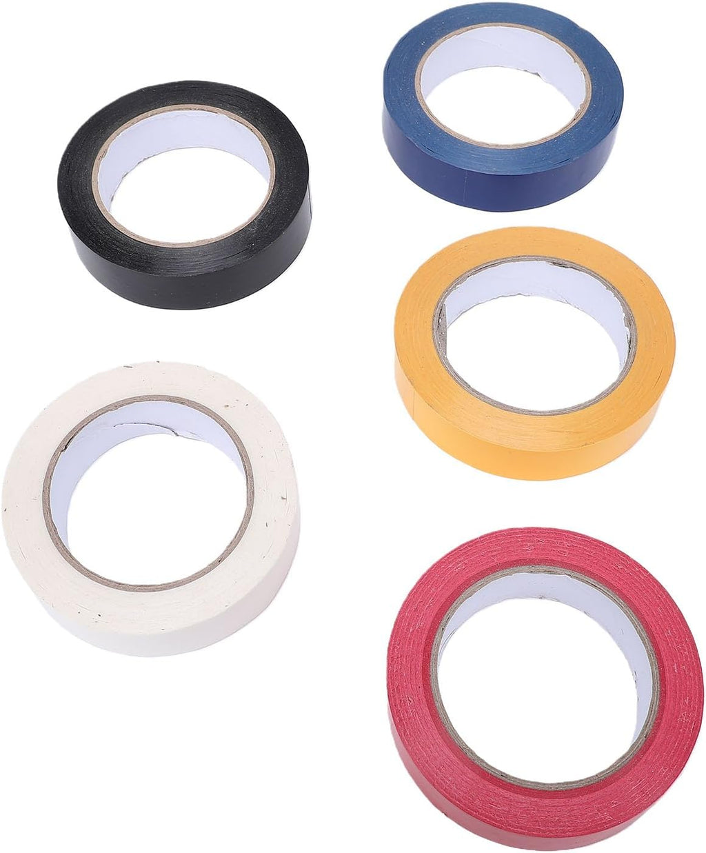 Floor Marking Tape 1 Inch, 5 Rolls Colorful for Sports Field