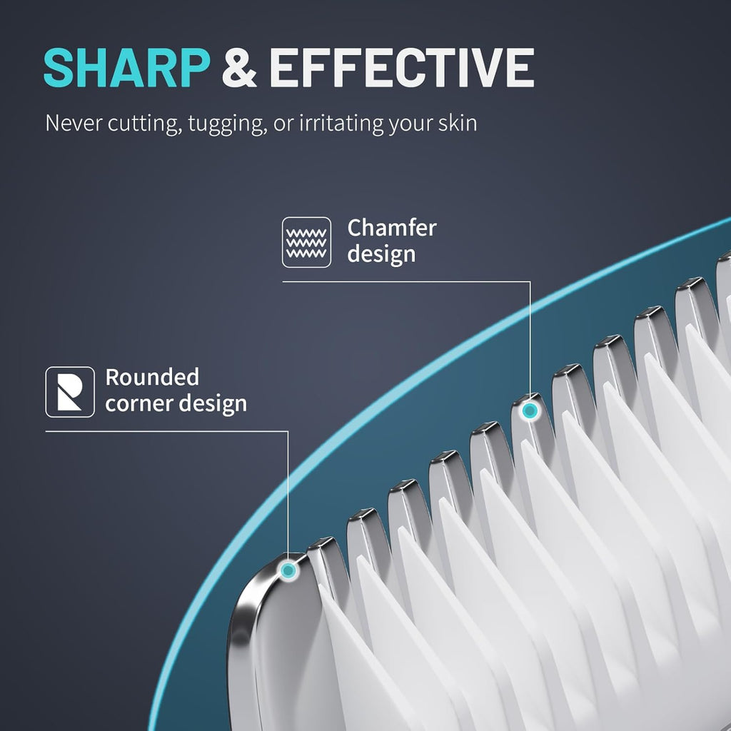 Manscape Body Hair Trimmer - Waterproof Pubic Hair Ball Trimmer, Ceramic Blade Shavers Electric Razors for Men with