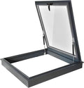 Roof Hatch Roof Skylight with Reinforced Glass, Sloped Flat Roof Lighting Well Window For Indoor Attic with