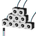 YEJMKJ 10Pack Nema 17 Stepper Motor 42x40mm 0.41Nm (58.06oz·in) 1.5A 2.0Ω