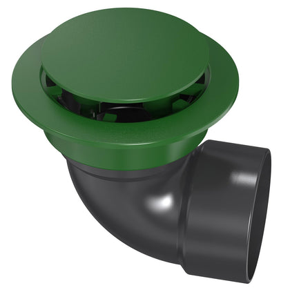 Pop Up Drainage Emitter with Elbow,fits 3” Sewer and Drain Fittings, Dual-Rod Downspout Cover, Outdoor Drain Cover