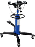 Hydraulic Transmission Jack - 1100 Lbs Capacity, 2-Stage Telescopic Lift 33.8"-72.8", 360° Swivel Wheels, Foot Pedal