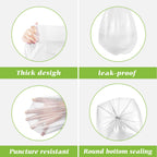 Medium Clear Trash Bags 8 Gallon 330 Count Kitchen Garbage Bags