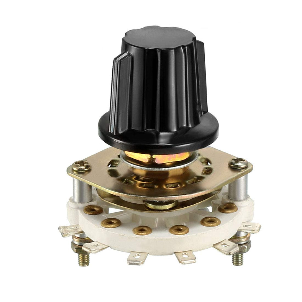 uxcell 1P5T 1 Pole 5 Position 1 Deck Band Channel Rotary Switch Selector with Knob