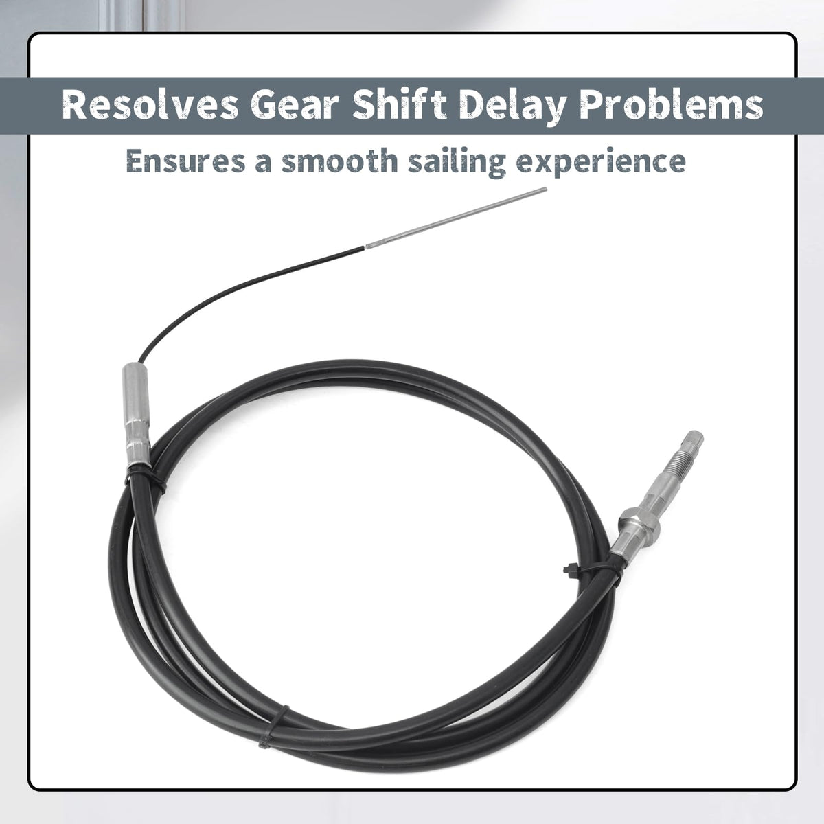 Erchon 8M0176523 Marine Lower Shift Cable Compatible with MerCruiser for Bravo One Two Three Stern Drives, Outdrives Outboard Replacement Part