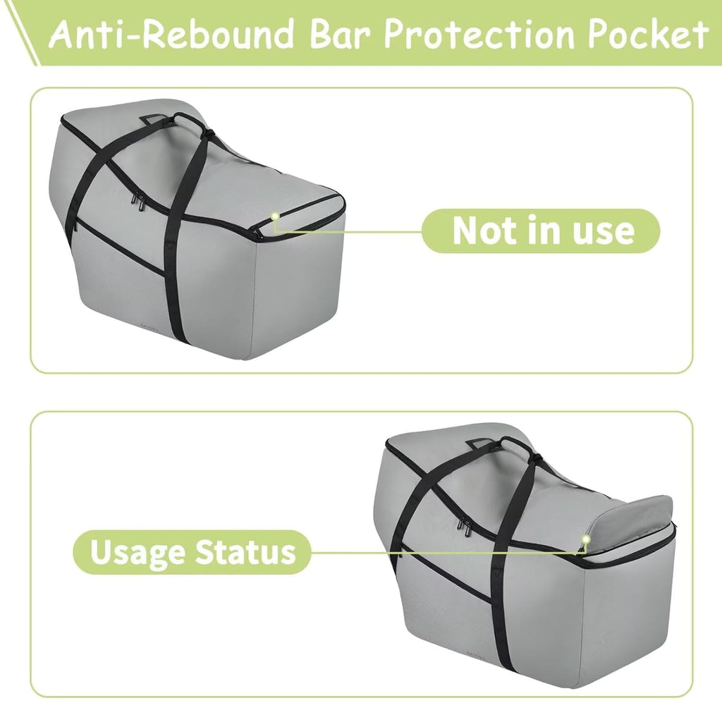 Infant Car Seat Travel Bag - Fits Infant Car Seats with Anti-Rebound Bar Base, Car Seat Airplane Bag for