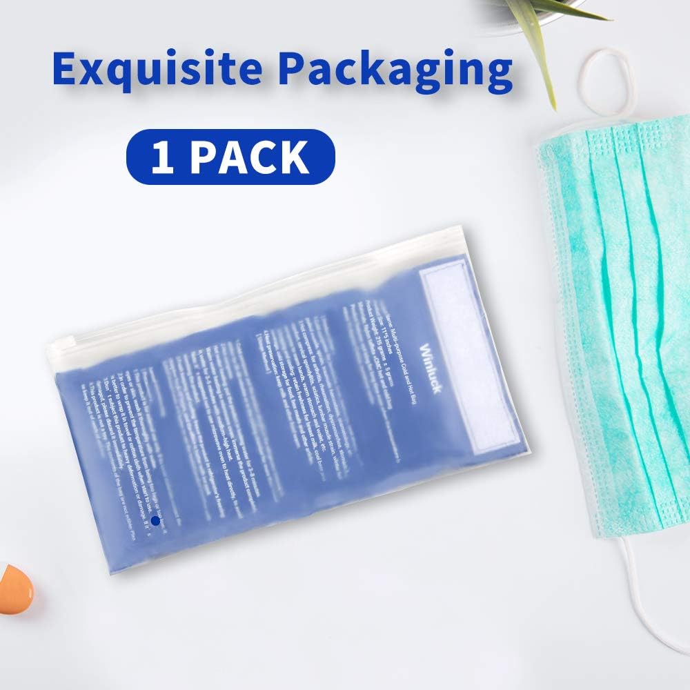 Gel Ice Pack with Adjustable Strap Reusable Gel Pack for Pain Relief